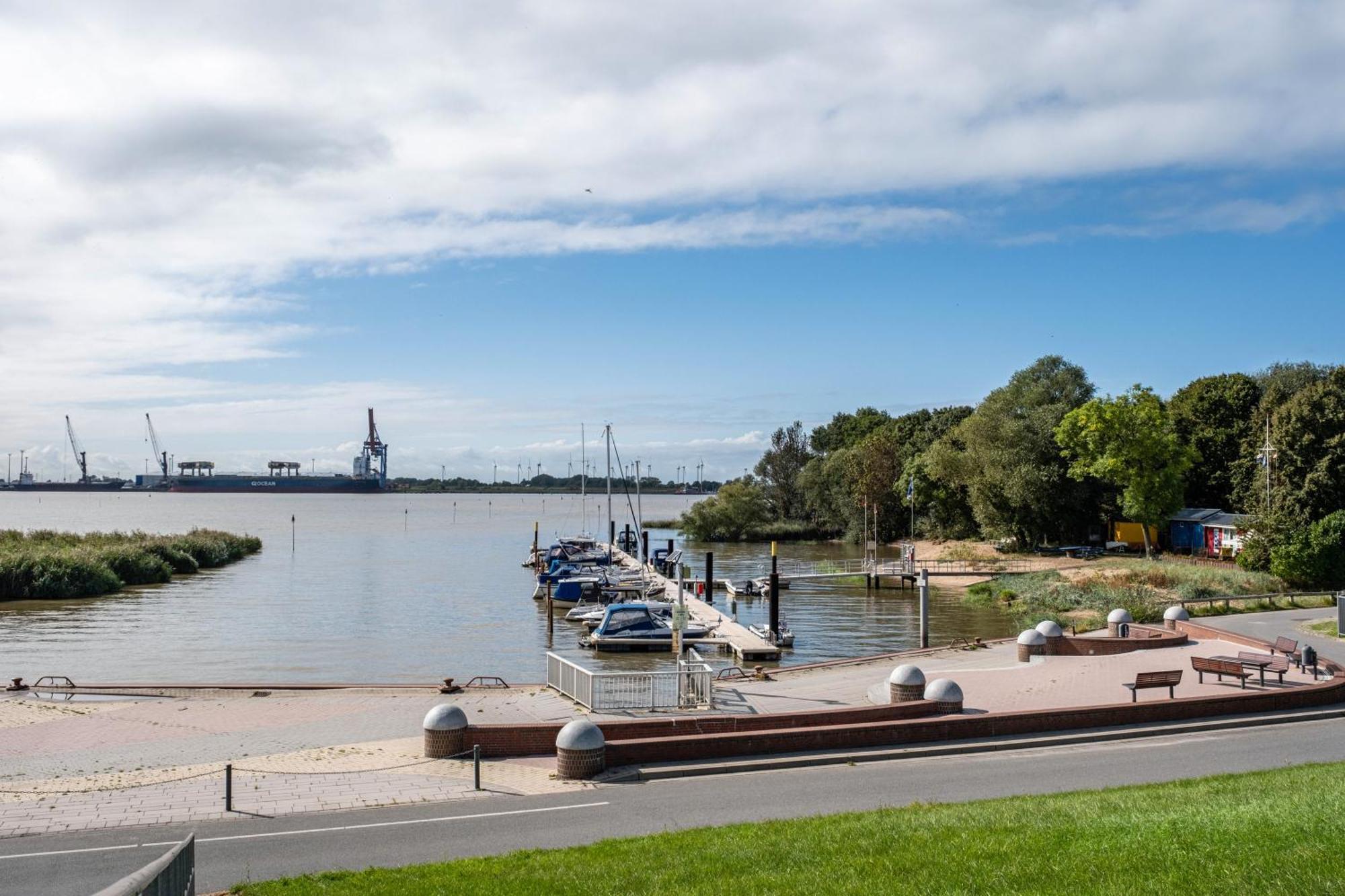 Ferienwohnung Flut Am Weserstrand Sandstedt Экстерьер фото